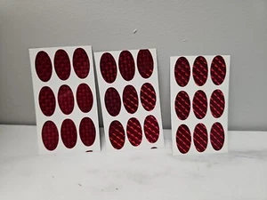 #4 Cinta de señuelo de pesca con diseño holográfico troquel hoja francesa paquete de 25 en colores rojos - Imagen 1 de 3