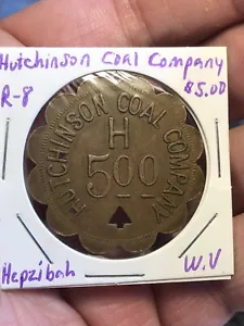 Coal Scrip Trade Token $5.00 - Hutchinson Coal Company - Hepzibah, West Virginia - Bild 1 von 6