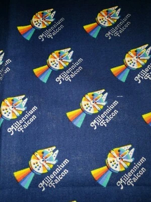 100% Cotton Disney Star Wars Millennium Falcon Camelot Fabric 1/4 Yard - Image 1 of 2