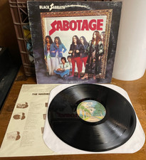 BLACK SABBATH  Sabotage 1ST PRESS 1975 LP G+/VG+ Ozzy Osbourne BURBANK LABELS