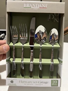 Brandani Italy Flatware Set 20 Piece High Quality Stainless Steel NEW - Picture 1 of 14