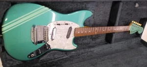 2006-08 Fender Japan MG-69-77CO Mustang Ocean Turquoise Metallic - Picture 1 of 20