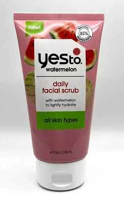 Yes to Watermelon Daily Facial Scrub All Skin Types 4 fl oz +Free Shipping New - Image 1 of 2