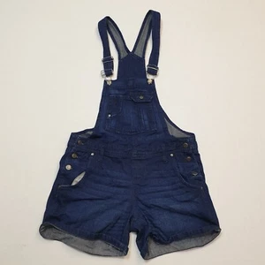 LEI Denim Bib and Brace Shorts Dungarees Size M Girls. - Picture 1 of 11