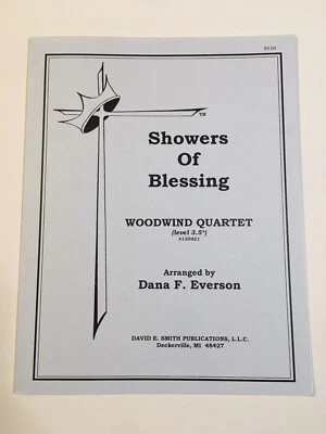 Sheet Music Showers of Blessing - Woodwind Quartet Arr Dana F Everson Level 3.5 - Image 1 of 3