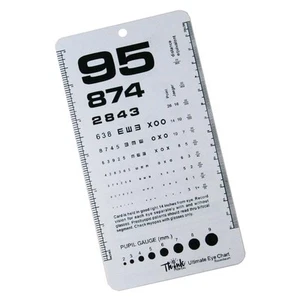 Pocket Eye Chart Rosenbaum/Snellen - Picture 1 of 2