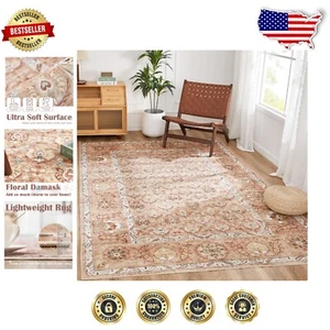 Country Style 3'x5' Indoor Rug - Soft, Water Resistant Floral Design for Home - Picture 1 of 10