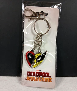 Schlüsselanhänger Film Superheld Deadpool und Wolverine beste Freunde Herz Halskette Geschenk - Bild 1 von 3