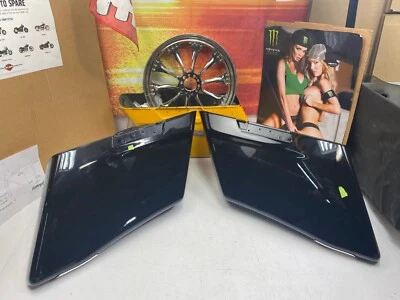 🔥Alforjas extendidas OEM Harley 14-23 CVO Touring negras vívidas🔥 Foto 1 de 4