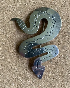 Snake 925 SS XL Pin Mexico MINT! Stunning! UNISEX! - Picture 1 of 7
