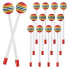 14 Pcs Lollipop Drum Mallet Sticks Round  Hammer Percussion Sticks Plastic9676