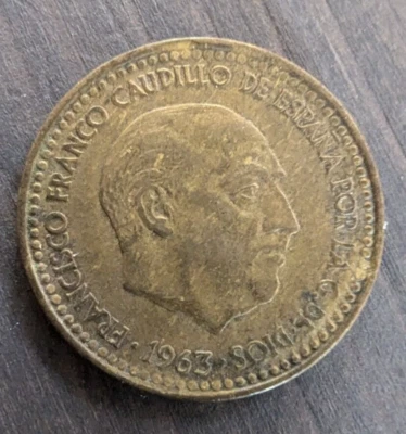 1963 Spain - 1 Peseta - World Coin - Image 1 of 4