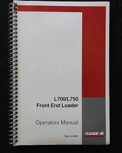 1998-2002 CASE IH MX150 & MX170 TRACTOR "L700 L750 LOADER" OPERATORS MANUAL NICE - Picture 1 of 5