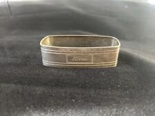 Vintage Saart Bros. Sterling Silver Napkin Ring "Elvin" name engraving