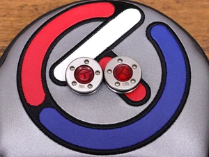 Scotty Cameron TOUR ONLY Silver & Red 15 GRAM CIRCLE T Putter Weights 15G - Picture 1 of 2