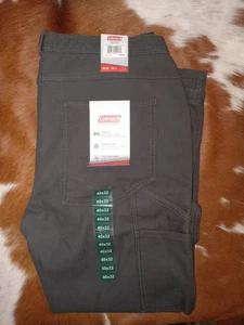 Neu mit Etikett Coleman Fleece gefütterte Hose 40 x 32 grau Stretch Baumwollmischung/Polyfutter - Bild 1 von 4