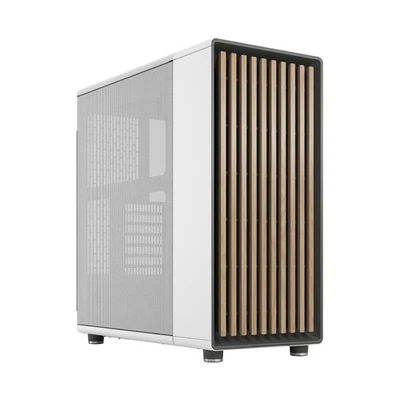 Fractal Design North Chalk White Frontale in rovere Pannelli laterali in mesh - Immagine 1 di 4