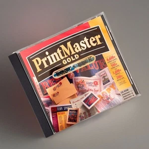 Printmaster Gold Bonus Pack CD PC Version Vintage Windows 3.1 95 98 1998 - Bild 1 von 3