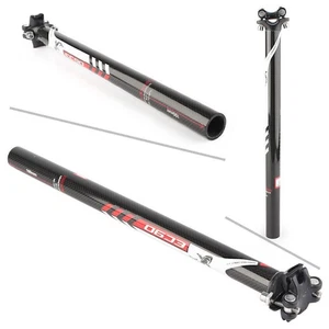 3K Carbon Fiber MTB Road Bike Seatpost Bicycle Seat Post 27.2/30.8/31.6MM - Picture 1 of 12