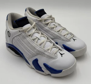 Nike Air Jordan 14 Retro (GS) weiß hyper royal 487524-104 Kinderschuhe Größe 7Y - Bild 1 von 10