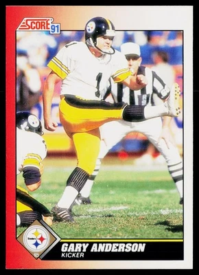 1991 Score #121 Gary Anderson Pittsburgh Steelers - Image 1 of 2
