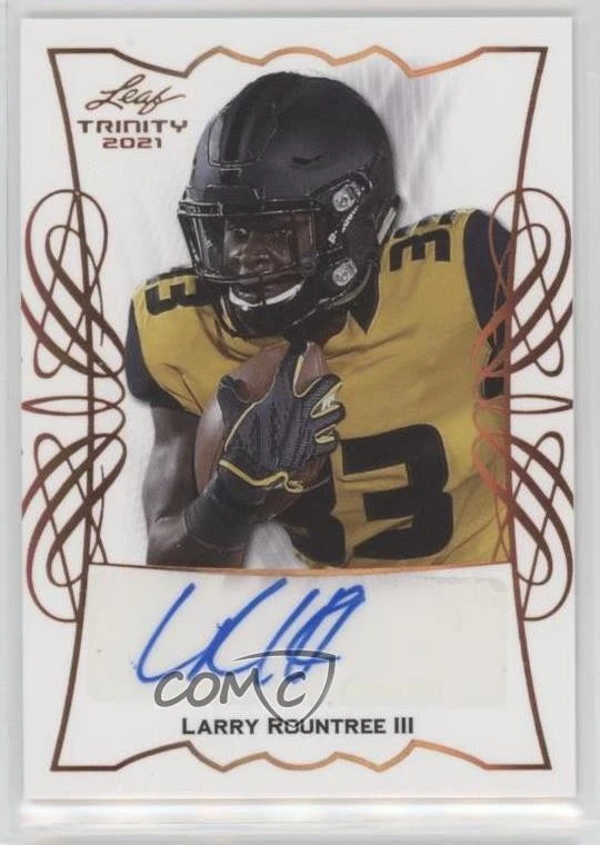 2021 Leaf Trinity Portraits Larry Rountree III #TPA-LR3 Rookie Auto RC - Image 1 of 2