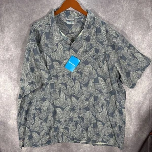 Columbia Shirt Mens 4X Lakeside Trail SS Leaf Print Button Up Camp - Picture 1 of 6