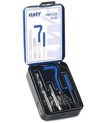 Helicoil Thread Repair Kit, M8x1.25, HSS Drill Bit & 30 Inserts with Carry Case - Image 1 of 4