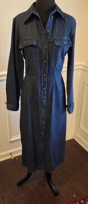 Button Down Denim Dress by ZARA, New With Tags, Size XL, - Image 1 of 4