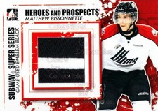 2011-12 ITG Heroes and Prospects Subway Emblem Black #1 Matthew Bissonnette