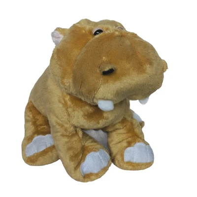 Ganz Webkinz Tan Mud Hippo Plush Stuffed Animal HM384 No Code 9" - Image 1 of 4