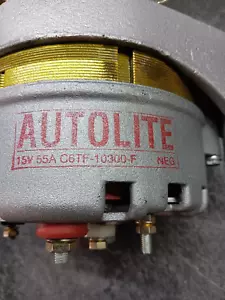 1967-1968 MUSTANG AUTOLITE ALTERNATOR C6TF-10300-F 390/428 55 AMP - Picture 1 of 7