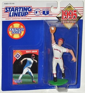 Kenner 1995 Starting Lineup MLB Rusty Greer Texas Rangers MOC Extended Series