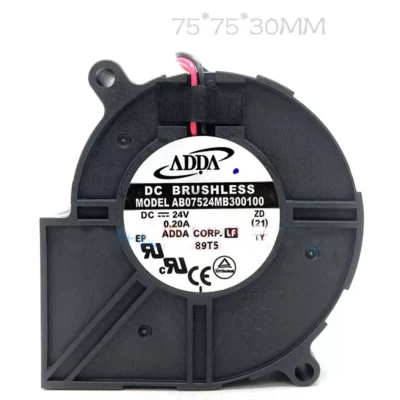 For ADDA 24V0.20A AB07524MB300100 7530 7CM turbo blower fan - Image 1 of 2