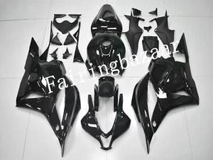 Fit for 2009-2012 CBR600RR Solid Gloss Black ABS Plastic Injection Fairing Kit - Picture 1 of 7