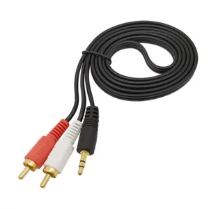 Klinke Cinch Kabel AUX Audio 3,5mm Stecker Stereo Kopfhörer Klinkenkabel - Bild 1 von 12