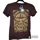 Johnny Cupcakes Shirt Brown Kill ‘Em With Kindness Size Small