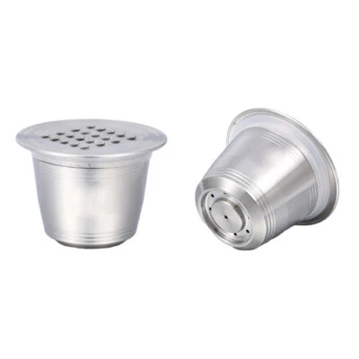 Stainless Steel Reusable Coffee Capsule Cup Pod For Nestle Nespres Machine Parts - Image 1 of 4