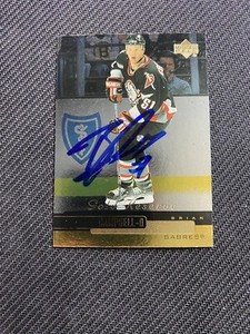 2000-01 UD Gold Reserve Hockey Brian Campbell Autograph #189 Sabres Auto