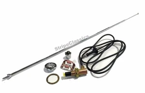 68-74 A-Body Mopar Duster Demon Complete Antenna Kit w/Correct Base Telescoping - Picture 1 of 4