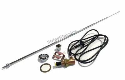 68-74 A-Body Mopar Duster Demon Complete Antenna Kit w/Correct Base Telescoping - Image 1 of 4