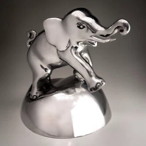 Large vintage Performing Circus Elephant Cast Aluminium Heavy Home Decor - Picture 1 of 14