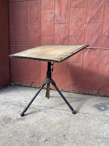 1920s Hoffman Industrial Cast Iron Drafting Table Desk Art Easel Office Study Cover