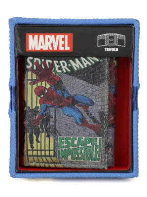 Cartera triple The Amazing Spider-Man Marvel Comics arte de portada novedad nueva en caja Foto 1 de 3