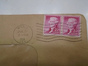 Estampilla rara de colección de 2 centavos roja de Thomas Jefferson - Imagen 1 de 3