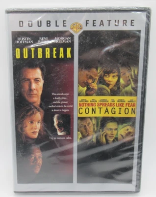 CONTAGION / OUTBREAK DOUBLE FEATURE 2-DISC DVD SET, DUSTIN HOFFMAN, MATT D. WS - Image 1 of 2
