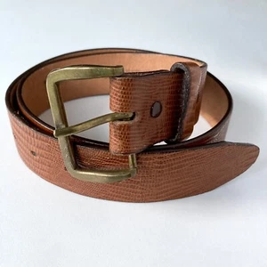 Men’s Textan Cowhide Leather Brown Western Belt 1586B Size 32 - Picture 1 of 13