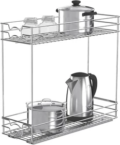 Armadio cucina 2 livelli ripiano estraibile e cassetto organizer scorrevole - Foto 1 di 7
