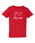 Youth Toddler I Love My Mom T Shirt Gifts Funny Birthday Gift for Boys Girls Tee