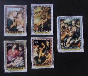 Islas Cook 1993 Pinturas Religiosas de Navidad SG1331/5 montadas como nuevas - Imagen 1 de 1